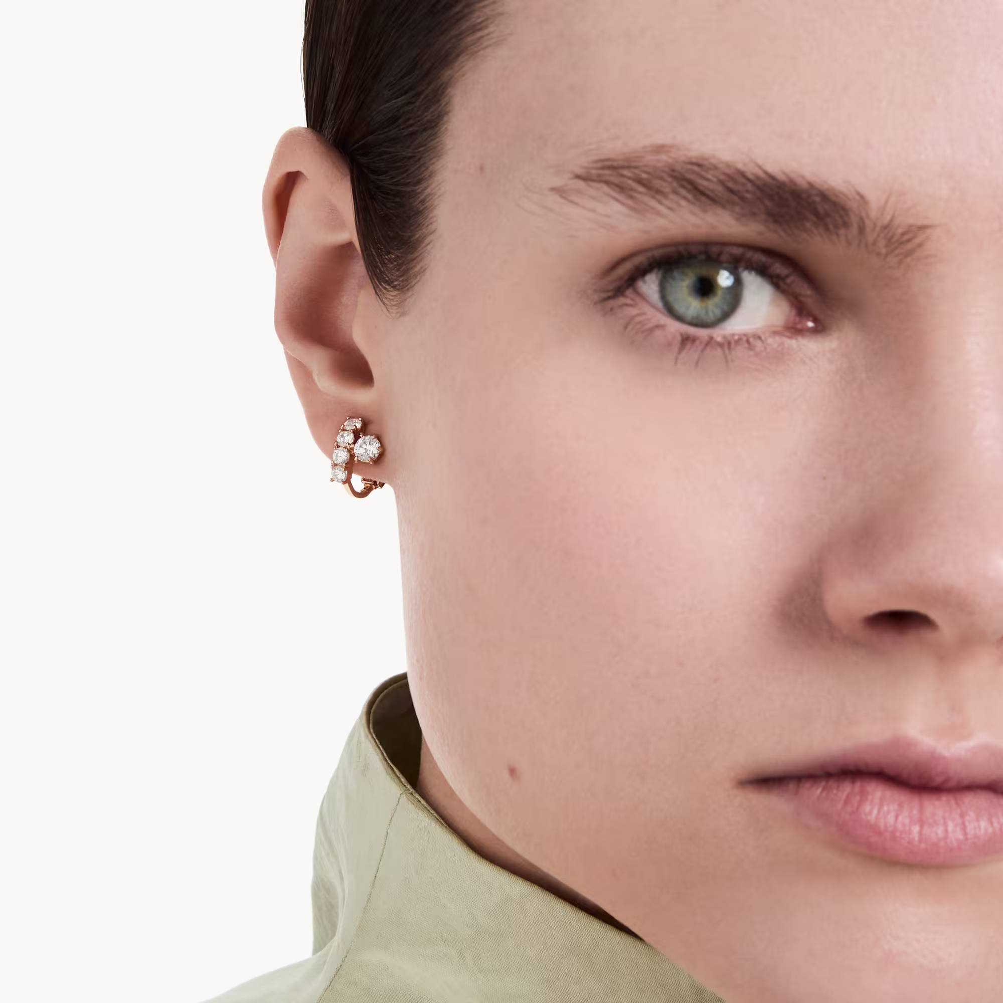 Matrix clip earrings